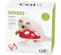 Catit Jouet interactif pour chat Senses 2.0 Champignon – Plume 360° – Deux modes de jeu – 1 pièce