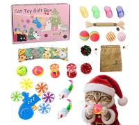 Jouet interactif de chat - 11.22x7.87x1.97 pouces en peluche de souris en peluche pour chaton, kit de jouets d'exercice de chat résistant aux grattements, accessoires d'animaux amusants pour les petit