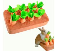 Jouet interactif d'enrichissement pour lapin, cache-cache et cherche avec carotte en peluche pour l'ennui et la stimulation, puzzle lapin pour chiots, cochons d'Inde, chaton, chaton, chinchilla