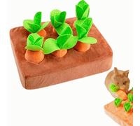 Jouet interactif d'enrichissement pour lapin, cache-cache et cherche avec carotte en peluche pour l'ennui et la stimulation, puzzle lapin pour chiots, cochons d'Inde, chaton, chaton, chinchilla (petit