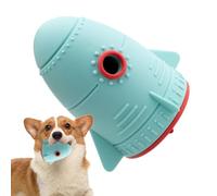 Jouet interactif distributeur de friandises pour chien, jouet indestructible pour chiot, distributeur de nourriture pour grands chiens, jouets d'enrichissement en forme de fusée