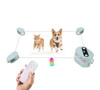 Jouet interactif électrique pour chat avec télécommande, tapis de course automatique pour chat avec 4 vitesses, jouet électrique pour chat, auto-activité avec sons d'oiseaux, queues de plumes