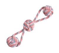 Jouet interactif en corde pour chien - Boule à mâcher en coton de 32 cm, jouet à remorquer pour charges pour chiens de petite taille moyenne et grande, nettoyage des dents et