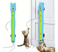 Jouet interactif en corde volante automatique pour chats d'intérieur - Jouet interactif automatique à fixation murale - De paresseux à fou - Corde volante murale - Soulage l'ennui pour les chats