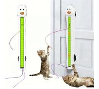 Jouet interactif en corde volante automatique pour chats d'intérieur - Jouet interactif automatique à fixation murale - De paresseux à fou - Corde volante murale - Soulage l'ennui pour les chats
