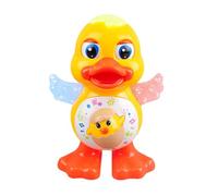 Jouet interactif en Forme de Canard Dansant Musical - LED - Jouet de randonnée - avec lumière de Mouvement - Son dédié - Canard et coloré - avec Musique et Mouvement - pour