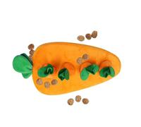 Jouet interactif en forme de carotte pour chien - Jouet d'alimentation en peluche, jouet d'entraînement des odeurs, jeu antidérapant pour l'exercice mental, dressage du cerveau du chiot avec