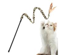 Jouet Interactif En Forme De Plume De Chat - Bâton Teaser Pour Attraper Des Animaux Domestiques, Construction Légère Et Flexible, Système De Jeu De Mouvement Engageant | Pour Chats D'intérieur,