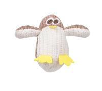 Jouet interactif en peluche avec hochet en papier, jouet à mâcher en velours côtelé durable pour le nettoyage des dents, motif pingouin de dessin animé pour chats d'intérieur B