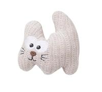Jouet interactif en peluche avec hochet en papier, jouets à mâcher en velours côtelé durable pour le nettoyage des dents, motif pingouin de dessin animé pour chats d'intérieur D