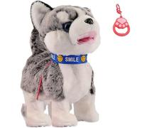 Jouet interactif en Peluche pour Chien, télécommande avec Laisse, réponse Tactile Intelligente, Fonctions Parler et Chanter, Conception Douce et Durable pour Les Enfants #E