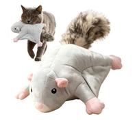 Jouet interactif en peluche réaliste pour chat avec queue d'écureuil volant | Jouet à mâcher interactif pour chat de petite, moyenne et grande taille, pour salon, chambre à coucher, pelouse, cour