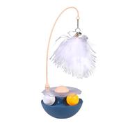 Jouet interactif en plumes pour chat | Jouet à rouleau pour chat | Jouet interactif infusé d' à chat | Jouet amusant pour chaton | Jouets d'activités amusants pour chatons Matériaux sûrs et