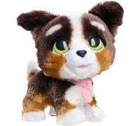 Jouet Interactif - Furreal Friends - Chiot Grand Marcheur 23 Cm - Animal Interactif Avec Laisse Marron, blanc et noir avec collier rose G