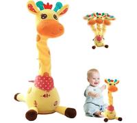 Jouet Interactif Girafe Dansante Parlante En Peluche Musicale Enfant Rechargeable USB avec Répétition Voix et Volume Réglable