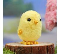 Jouet Interactif, Peluche en forme de poule, 9 cm, kawaii, réaliste, cadeau pour enfants, Petit Poussin Adorable Sauteur, Jaune