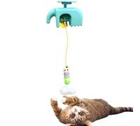 Jouet interactif pour chat - 12 x 9 cm - interactifs pour chats d'intérieur - Jeu interactif à 3 vitesses - Jouet stimulant le levage automatique - Pour stimulation mentale - Ennui