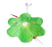Jouet interactif pour chat - 58 x 58 x 6,2 cm - Baguette mobile à plumes | Cachette automatique et cherche chatons | Baguette à détecteur de mouvement pour chaton de petite, moyenne et grande taille