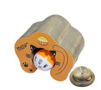 Jouet interactif pour chat à gratter, planche à gratter pour chat, Rouleau à billes pour chaton avec clochettes, Jouet à mâcher interactif pour chaton, protecteur de meubles, pour chat, chaton, animau