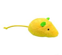 Jouet interactif pour chat avec corde élastique en peluche avec herbe à chat pour stimulation mentale et jeu de rouleau Jaune 50 cm B