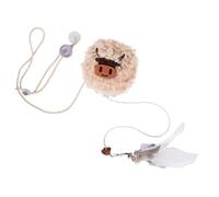 Jouet interactif pour chat avec fonction friandise, jouet d'alimentation pour ralentir les exercices d'alimentation, friandises à la maison, temps de jeu