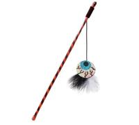 Jouet interactif pour chat avec plumes et clochette pour chaton | Bâton d'exercice d'intérieur pour chaton pour remise en forme, soulagement du stress, divertissement, intérieur, extérieur