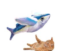 Jouet Interactif Pour Chat Avec Son De Cri - Poisson Sonore Rechargeable USB Pour Chaton - Jouet Interactif de Poisson pour Chat avec Gazouillis et Battements - Apaisement Du Stress Et Divertissement