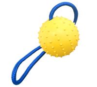 Jouet Interactif Pour Chat - Balle En Corde À Mâcher Et Jouet Pour Chien | Balle À Mâcher Résistante Aux Morsures Avec Corde De Traction, DogBall Grinçant Pour L'entraînement, La Récupération