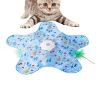 Jouet interactif pour chat, balle rapide motorisée, tapis de jeu inclus, économe en énergie, enrichissement du chaton, taille moyenne, utilisation en intérieur pour l'exercice mental, sans danger pour
