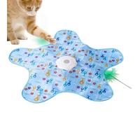 Jouet interactif pour chat - Boule qui se déplace rapidement dans le tapis de jeu | Jeu stimulant et rechargeable pour l'enrichissement des chatons | Piège à souris jouet pour chat
