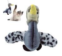 Jouet Interactif pour Chat | Canard Batteur Et Gazouillant Jouet Pour Chat | Peluche Électrique à Activation Tactile pour Chaton et Toutes Races,Jeu de Chasse et Poursuite Amusant et Captivant