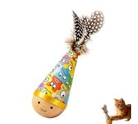Jouet Interactif pour Chat Conique à Mâcher et Balancer | Jouet Chat Stimulant à Motif Ours pour Chatons et Chats Protection Meubles et Stimulation Mentale