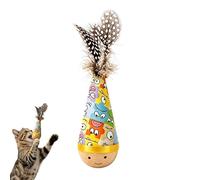 Jouet Interactif pour Chat Conique à Mâcher et Balancer | Jouet Chat Stimulant à Motif Ours pour Chatons et Chats Protection Meubles et Stimulation Mentale