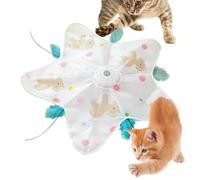 Jouet interactif pour chat - Détecteur de mouvement intelligent 3 modes, 1 proie rebondissante pour le jeu de chasse, Spinner alimenté par batterie avec pièces mobiles, fournitures pour animaux de
