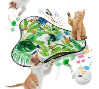 Jouet Interactif pour Chat Électrique - Exercice et Jeux avec Leurres Cachés Mobiles - Jouets Pour Chats Mobiles Et Rechargeables - pour Coin d'Appartement, Moment de Solitude, Zone de Jeu, Salon