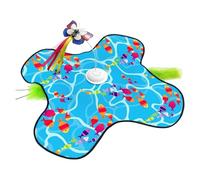 Jouet Interactif pour Chat Électrique - Jeu d'Exercice Rechargeable avec Lurettes Cachées Mobiles,3 Vitesses Jouets pour Chats Mobiles avec Papillon,Pour Jeu En Solitude Maison Cuisine Appartement Cha