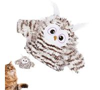 Jouet interactif pour chat en forme de chouette avec son, pour faire de l'exercice à l'intérieur de toutes les races, pour soulager l'ennui, pour la maison des animaux domestiques
