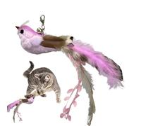 Jouet interactif pour Chat et Oiseau - Jouet éducatif à Plumes interactif | Simulation Jouet avec Clochette - Soulage l'ennui des Chats d'intérieur et soulage la Salle de Sport