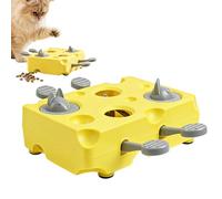 Jouet interactif pour Chat, Jeu de Fromage antidérapant - Puzzle à friandises pour Chat - pour Le Jeu, l'entraînement, Les Garder occupés à l'intérieur, enrichir l'ennui du Chiot