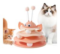 Jouet interactif pour chat - Jolie tour tournante avec balles | Jouet amusant pour chat d'intérieur avec interactif pour chatons, stimulation, mouvement, ennui, chasse, réchauffement