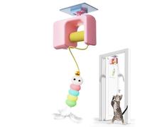 Jouet interactif pour chat - Jouet à déplacer automatique - Jeu interactif à suspendre pour la chasse, la simulation, l'exercice au sol, le jeu au sol, l'appartement, la vie d'un chaton