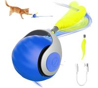 Jouet interactif pour chat, jouet à queue rapide, balle mobile intelligente, rechargeable par USB, jouet interactif à 360° pour chat d'intérieur, jouet à bille roulante activé par le mouvement pour