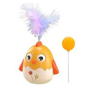 Jouet interactif pour chat - Jouet avec plume et bâton de balle - Fournitures amusantes pour animaux de compagnie avec clochette pour la chasse, la simulation, l'exercice, le soulagement de l'ennui