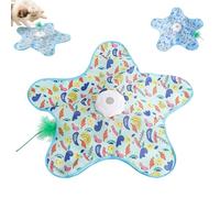 Jouet interactif pour Chat, Jouet de Chasse Rapide avec Baguette de Recherche de Plumes, Rechargeable par USB et 3 Modes de Vitesse, entraînement au développement pour Chaton d'intérieur Duck