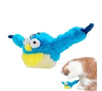 Jouet interactif pour chat, jouet en peluche pour chiens,Jouets de chat pour chiots bleus | Jouet d'auto-divertissement pour animaux de compagnie, jouets Twitter aut