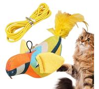 Jouet interactif pour chat - Jouet interactif pour chat - Oiseau avec sons - Jouets interactifs pour chat pour l'intérieur - Jouets réalistes pour chats avec son d'oiseau