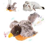 Jouet interactif pour chat - Jouet pour chat - Jouet pour chat - Auto-occupation - Chargement USB avec 3 modes - Jouet à l'herbe à chat (coucou)