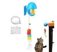 Jouet interactif pour chat, jouet résistant aux morsures de 9,9 cm pour un exercice ludique, durable avec action rétractable, compagnon animal pour chambre à coucher, mur, cadre de porte, petites et