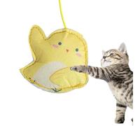 Jouet interactif pour Chat, Jouets Amusants pour Chats pour Chats d'intérieur, Jouet de Porte de Chat Automatique interactif avec Corde élastique pour d'intérieur, Exercice de Saut de à la