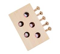 Jouet interactif pour chat,Jouets interactifs pour chat,Jouet pour chat en bois Whack Mole Box | Jeu interactif Cat Scratcher, pour les jeux de chats d'intérieur qui s'ennuient, jeu d'attrape-souris